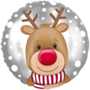Reindeer Face North Pole Balloon